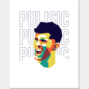 Pulisic on Wpap Style Posters and Art